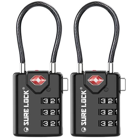 Sure Locksure Lock Tsa Compatible Travel Luggage Locks Inspection ...