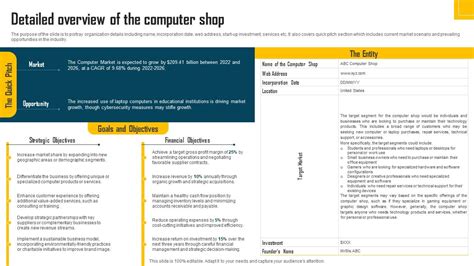 Sample Business Plan of a Computer Shop 的图像结果