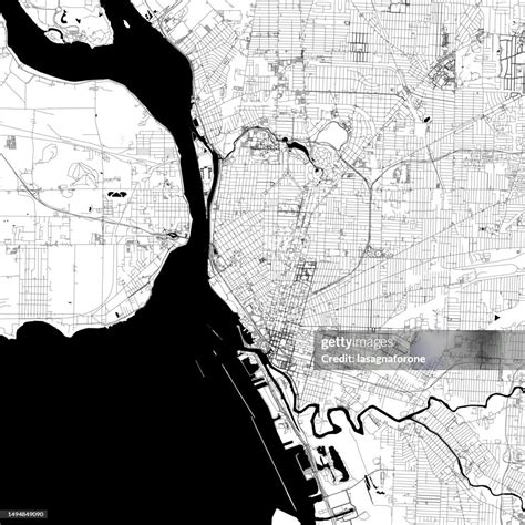 Buffalo New York Usa Vector Map High-Res Vector Graphic - Getty Images