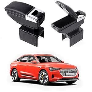 Oshotto PU Leather AR-01 Car Armrest Console Box Compatible with Audi E ...