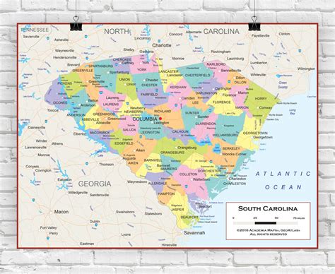 Map Of South Carolina With Cities And Towns 3,300+ South Carolina Map