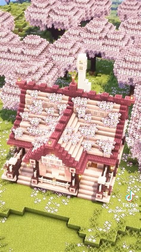 Image result for Cherry Tree Houses Tutorial Minecraft