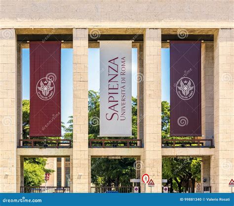 Main Entrance of the Sapienza University of Rome Editorial Image ...