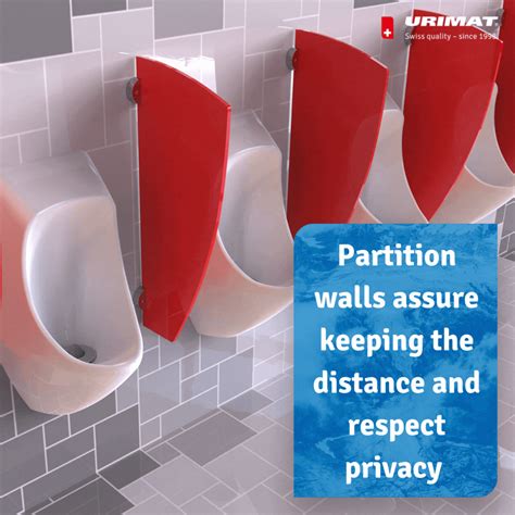 Partition walls for urinals | The distance