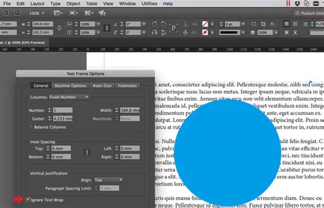 Image result for InDesign Wrap Text Inside Object