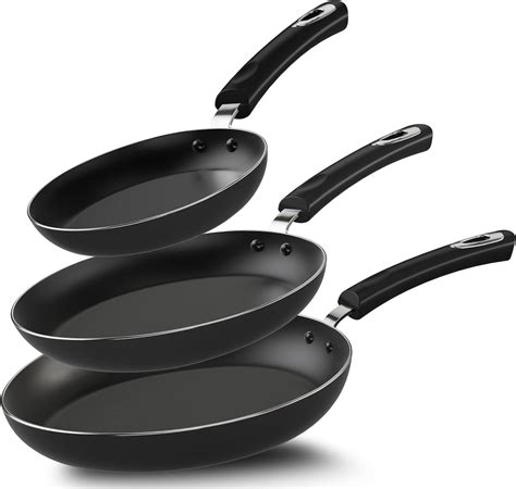 Utopia Kitchen Nonstick Frying Pan Set - 3 Piece Induction Bottom - 8 ...