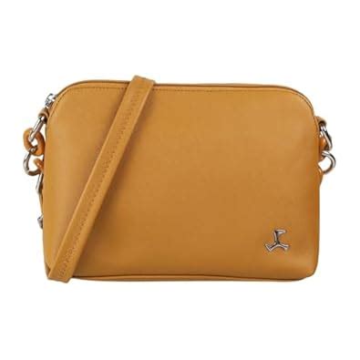 Buy Mochi Women Yellow Zip Top Sling Bag (66-52) at Amazon.in