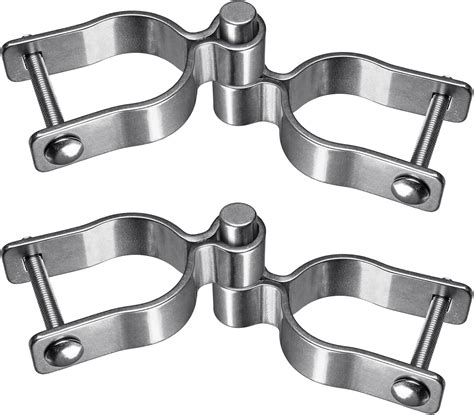 Insaga 2 Pack 1-5/8'' x 1-5/8'' Chain Link Fence Gate Post Hinge, 304 ...