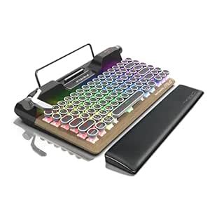 Amazon.in: Buy 7KEYS Retro Typewriter Mechanical Gaming Keyboard ...