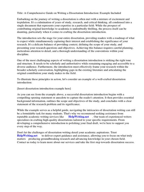 Image result for Sample Dissertation Introduction Chapter