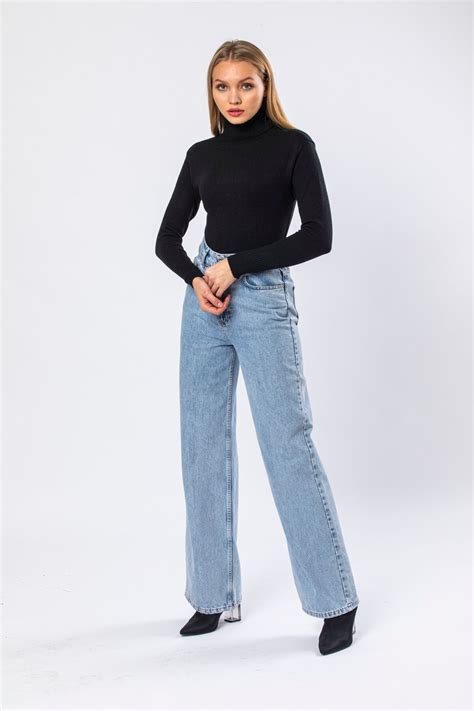 Womens Black Turtleneck Sweater