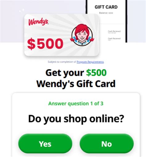 You Can Get a $500 Wendy’s Gift Card Now! - Get Crazy Offer