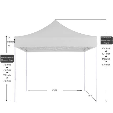 American Phoenix 10x10 Canopy Tent, 10 by 10 Pop Up Canopy, Folding Canopy
