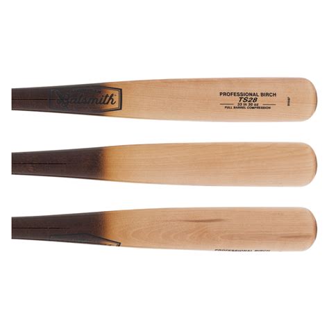 American Batsmith TS28 Professional Birch Wood Baseball Bat (TS28 ...