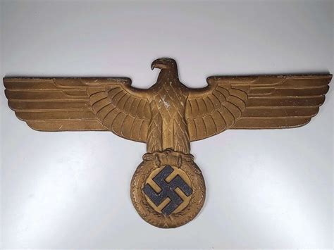 Third Reich German Eagle Locomotive Plaque in Signs