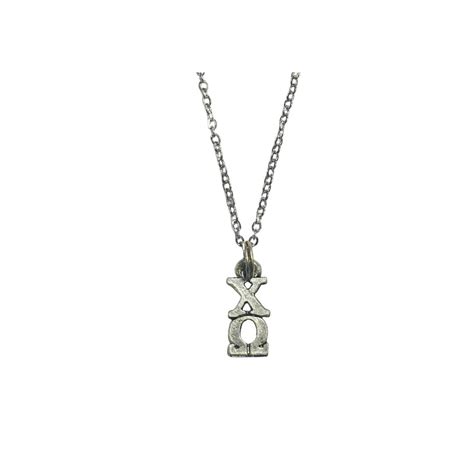 Buy Chi Omega CO Sorority Lavaliere Necklace at Ubuy India