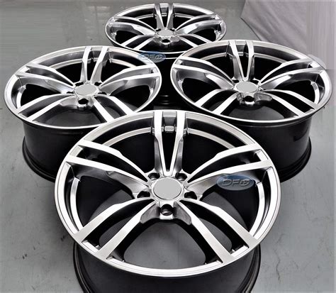 18 Inch Staggered Silver Wheels Rims Full Set Of 4 | Desertcart INDIA