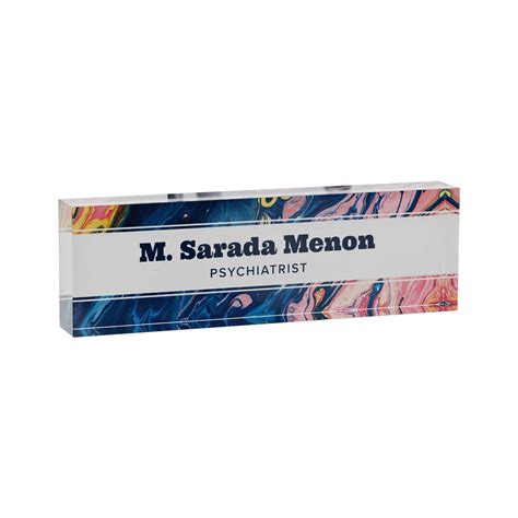 Fluid Desk Name Plate – Housenama