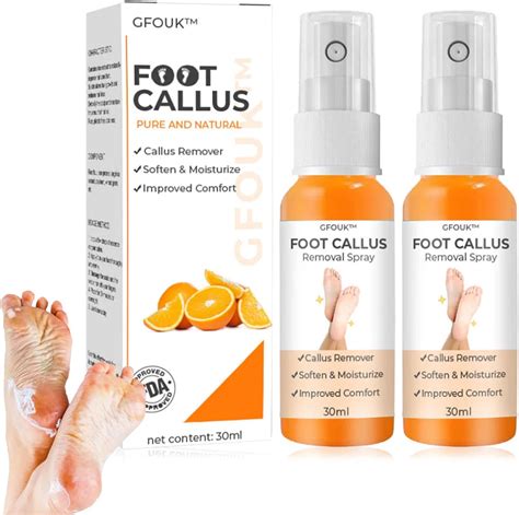 GFOUK Foot Callus Removal Spray, 30ml Foot Heel Callus Remover Spray, Foot Peel Spray, Foot ...