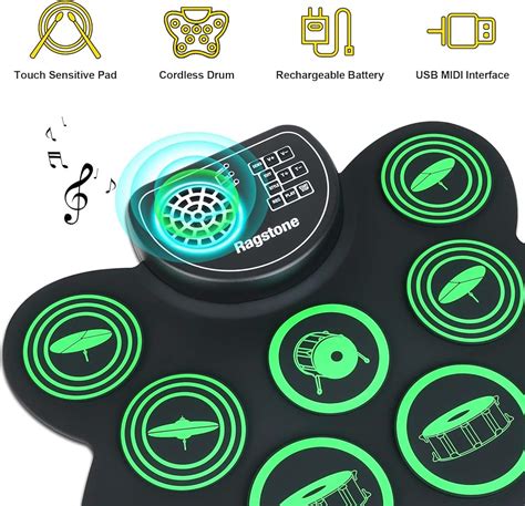 Ragstone Electronic Drum Set, Roll Up Drum Practice India | Ubuy