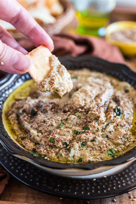 Baba Ghanoush (Roasted Eggplant Dip) - Olivia's Cuisine