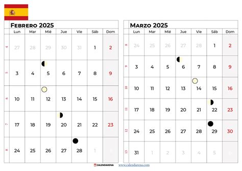 Calendario Marzo 2025 España Para Imprimir