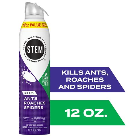 STEM Natural Insect Killer Spray 12 oz for Indoor and Outdoor Ant ...