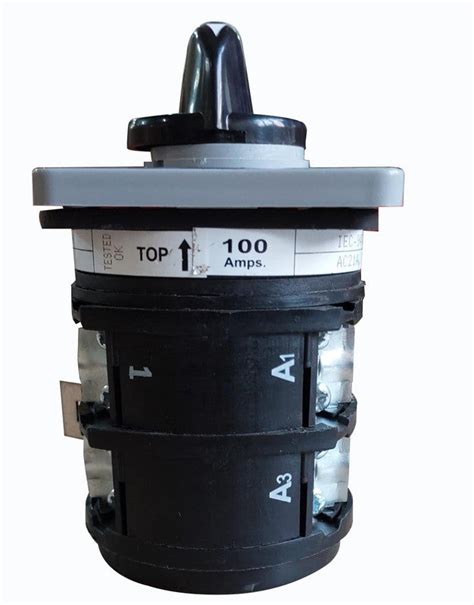 SELVO 100A Cam Operated Rotary Switch Phase Selector 1 Pole 3 Way ...