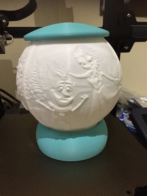 STL file lamp sphere lithophanie olaf 🔦・3D print model to download・Cults