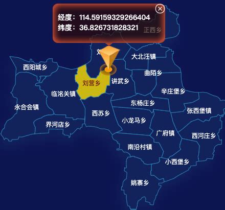 echarts邯郸市永年区地图点击地图获取经纬度实例代码 - 完竣世界