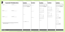 Expanded Multiplication Worksheet / Worksheets
