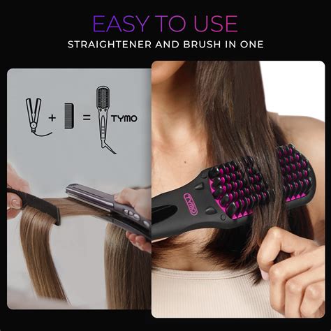 Snapklik.com : TYMO Ionic Hair Straightener Brush - Straightening Brush