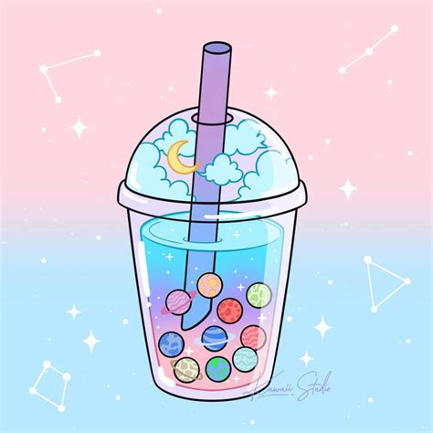 Kawaii Bubble Tea Drawing - Drawing Improvement Challenges