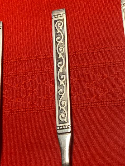 Set of 4 Oneida 1881 Rogers Spanish Court Stainless Steel Oval Soup ...