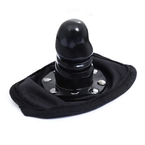 Mouth Dildo gag Face Mask Women Men Oral Sex Toys Penis Cock Plug Gag ...