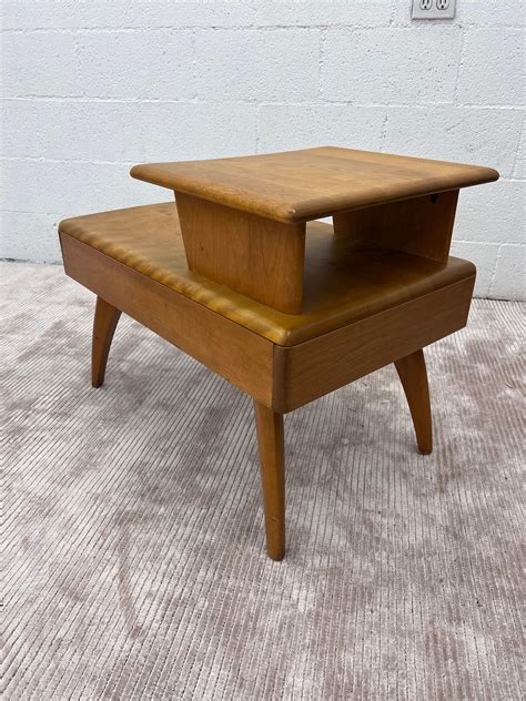 Vintage Heywood Wakefield Mid Century modern 2 Tier Side Table with ...