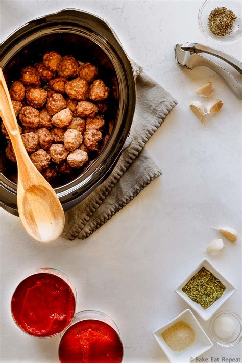 Slow Cooker Italian Meatballs - Bake. Eat. Repeat.