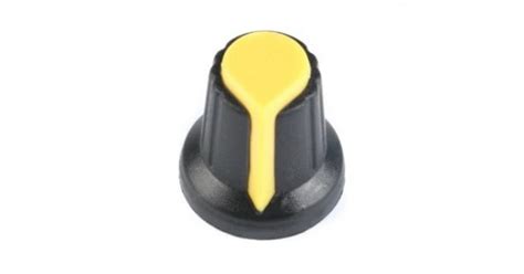 Buy Potentiometer Knob Rotary Switch Cap - Black & Yellow Online In ...