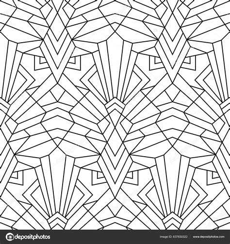 Art Deco Black And White Designs Black Art Deco Fan Pattern Wallpaper
