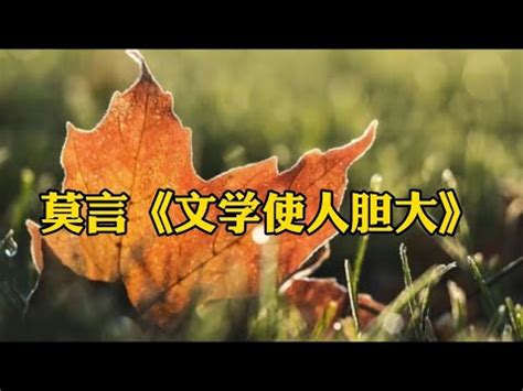 经典散文欣赏：莫言《文学使人胆大》