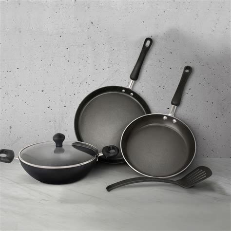 Buy MEYER Non-Stick 5-Pc. Cookware Set from Meyer at just INR 6475.0