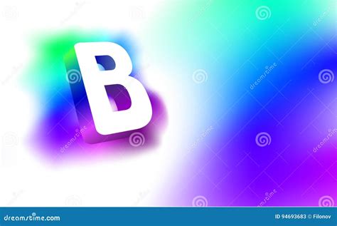 Abstract Letter B. Template of Creative Glow 3D Logo Corporate Identity ...