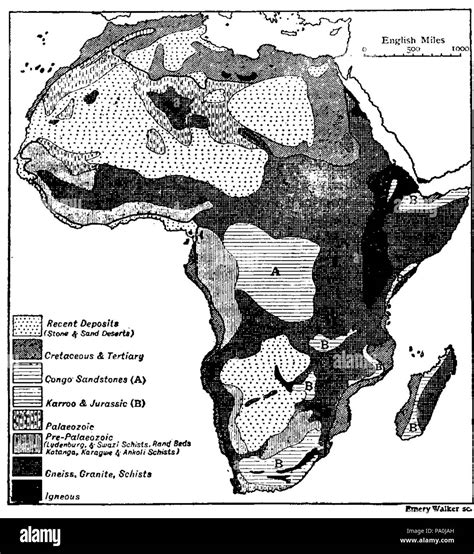 601 EB1911 Africa Geology Stock Photo - Alamy