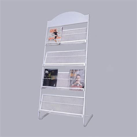 Yjkdm Magazine Rack Newspaper Rack Floor Standing Wrought Iron ...