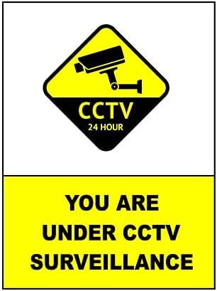 VVWV CCTV 24 Hrs Your Under CCTV Surveillance Sign Board Safety ...