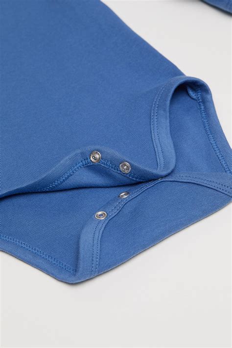 6-pack long-sleeved bodysuits - Blue/Vehicles - Kids | H&M IN