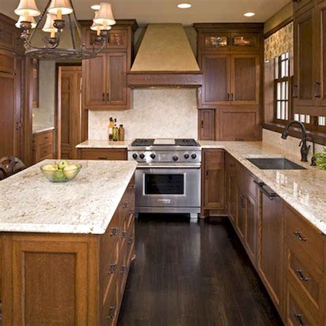 Kitchens With Dark Floors And Light Cabinets - MaryStreeter