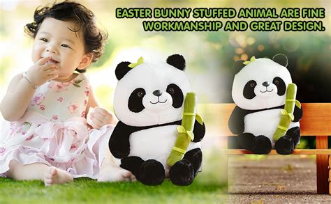 Kidology Panda Stuffed Animal Bamboo Panda Pillow Stuffed Panda Bear ...
