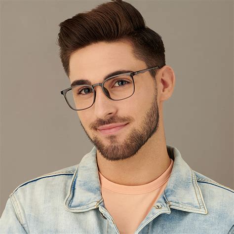 Grey Black Full Rim Square Lenskart Air Flex E13782-C2 Eyeglasses at ...