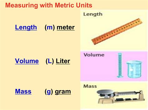 What Is The Metric Unit For Volume Mass And Length at Laura Mullen blog